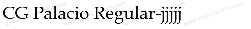 CG Palacio Regular字体转换